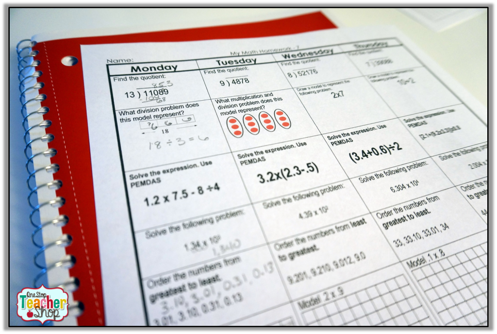 Weekly Math Homework 2