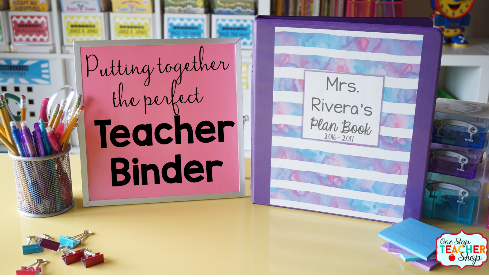 Classroom organization is important! My teacher binder helps me stay organized all year. Here are some of my favorite tips and ideas for putting together the best teacher binder. (I can't live without #5)