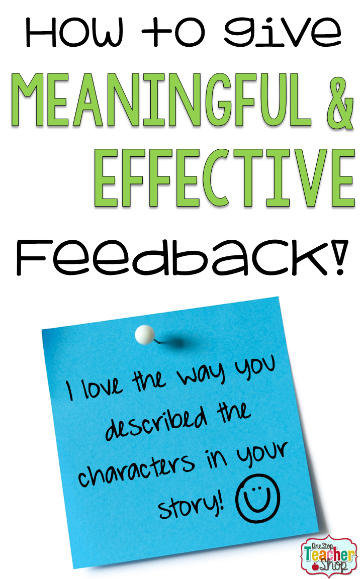 How Can Teachers Provide Meaningful Feedback