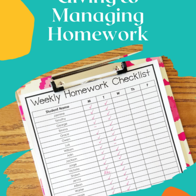 homework ideas for teachers