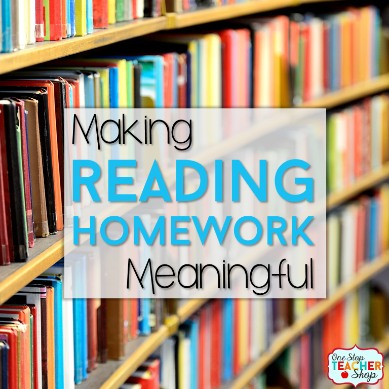 grade for worksheet 2 Making it Reading Homework: Shop  Stop One Meaningful Teacher