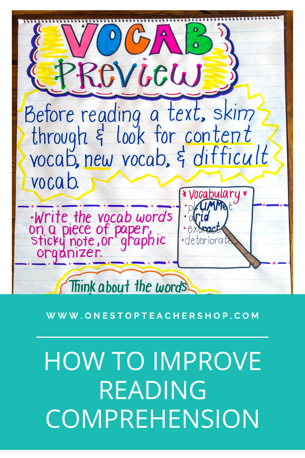 5 Ways To Increase Reading Comprehension One Stop Teacher Shop 5 Ways To Increase Reading Comprehension One Stop Teacher Shop