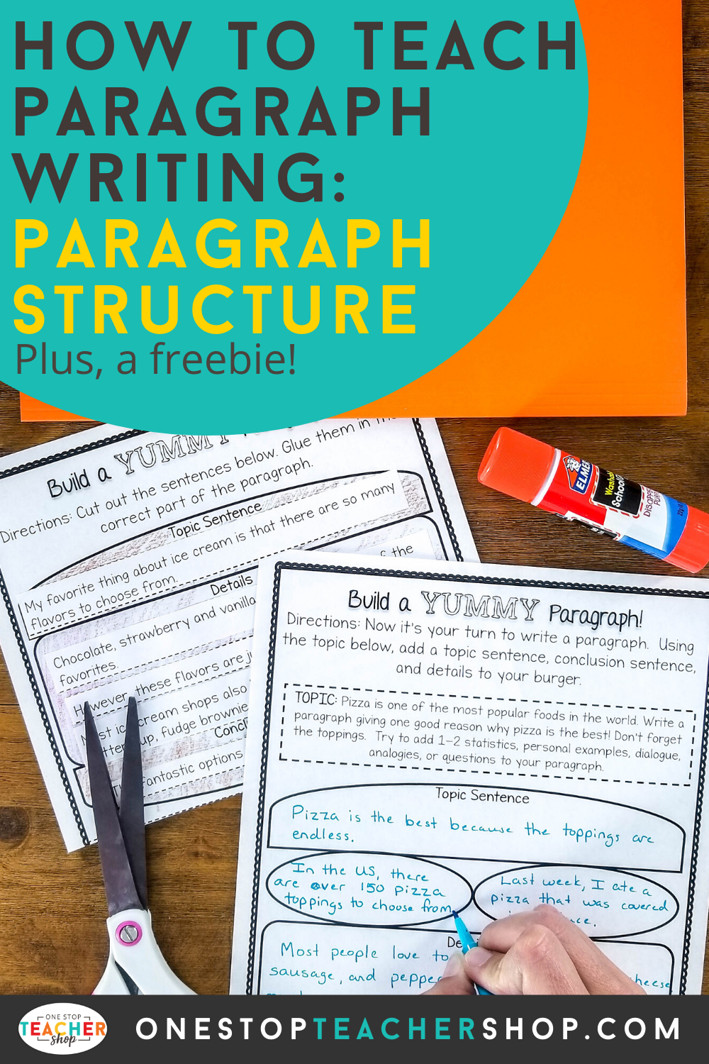 How to Teach Paragraph Writing: Paragraph Structure | One Stop Teacher Shop