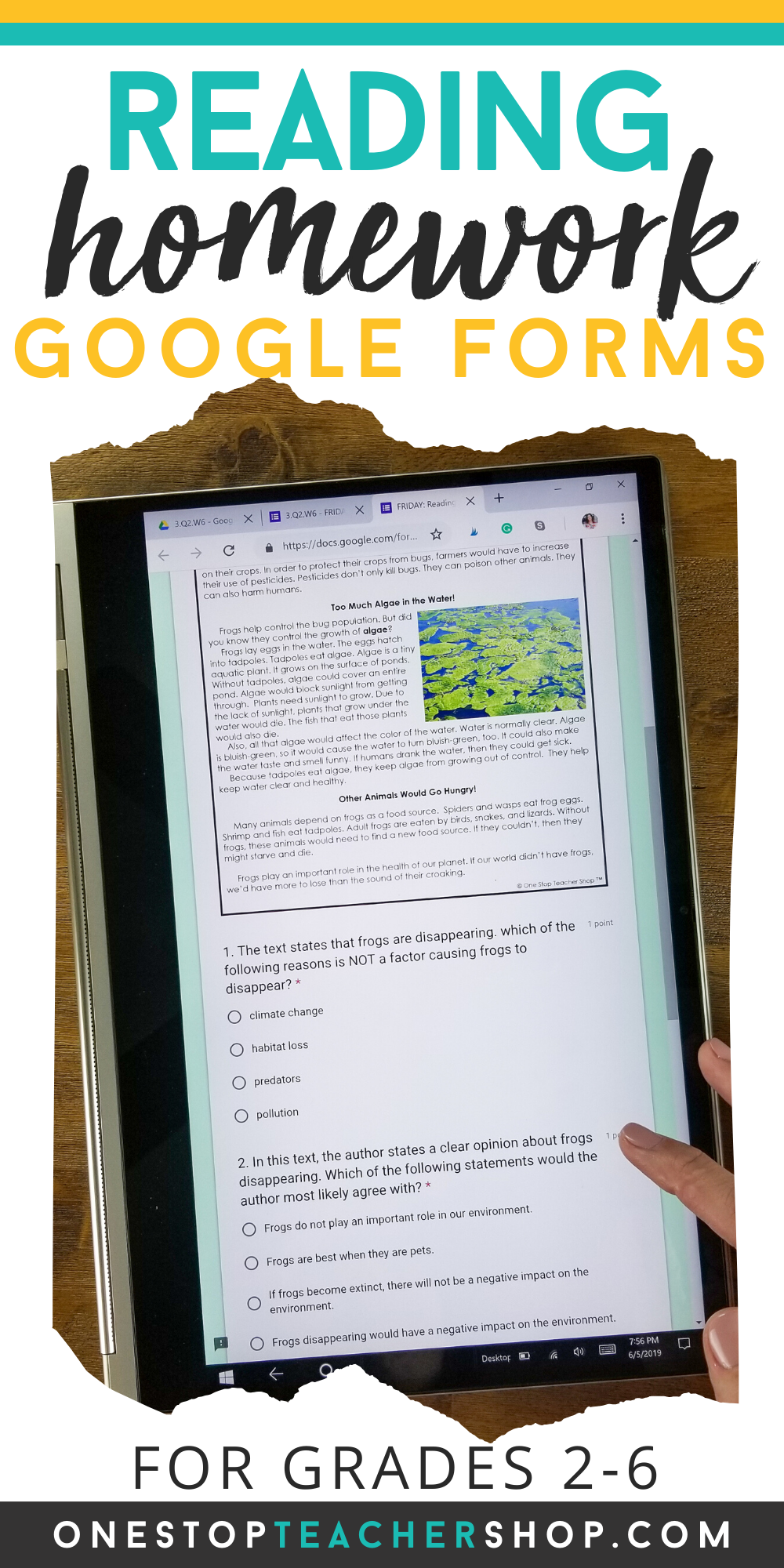 Digital Reading Review For Google Forms - One Stop Teacher Shop