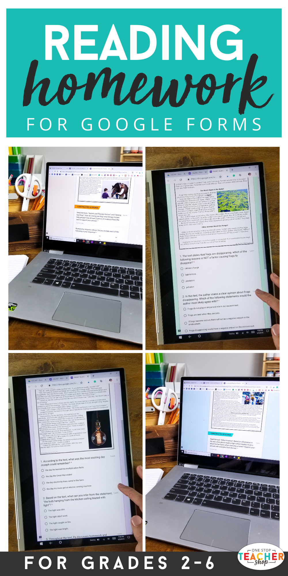 Digital Reading Review For Google Forms - One Stop Teacher Shop