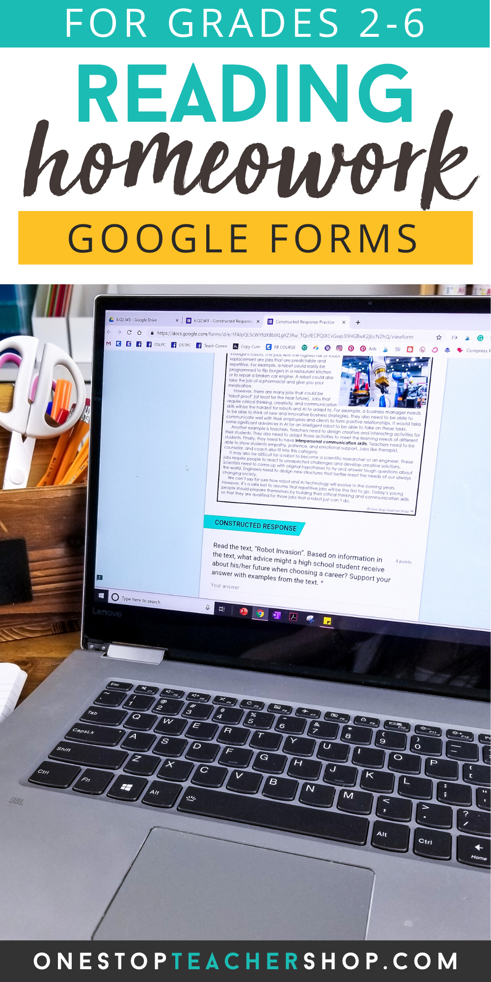 Digital Reading Review For Google Forms - One Stop Teacher Shop