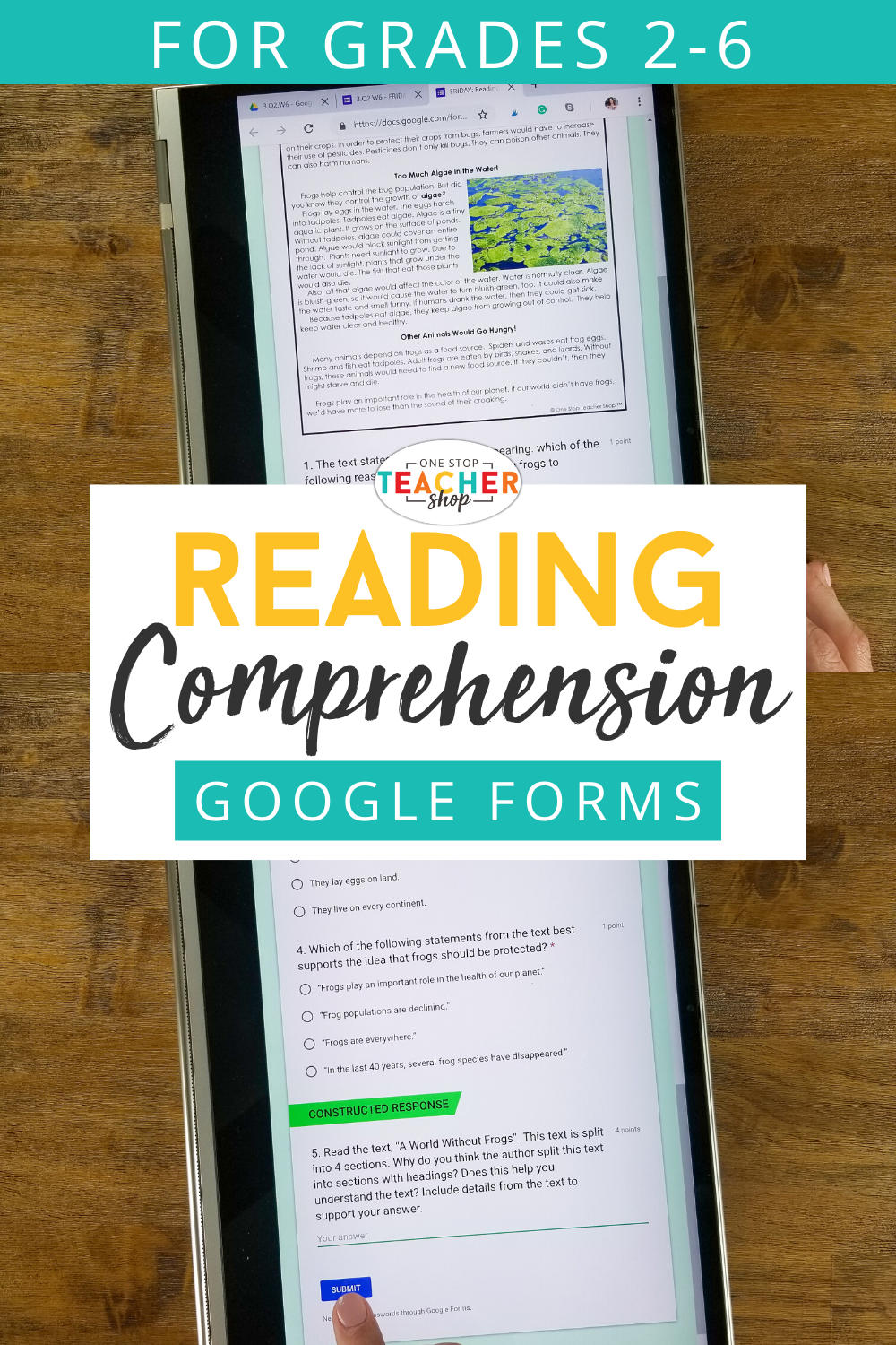 Digital Reading Review For Google Forms - One Stop Teacher Shop