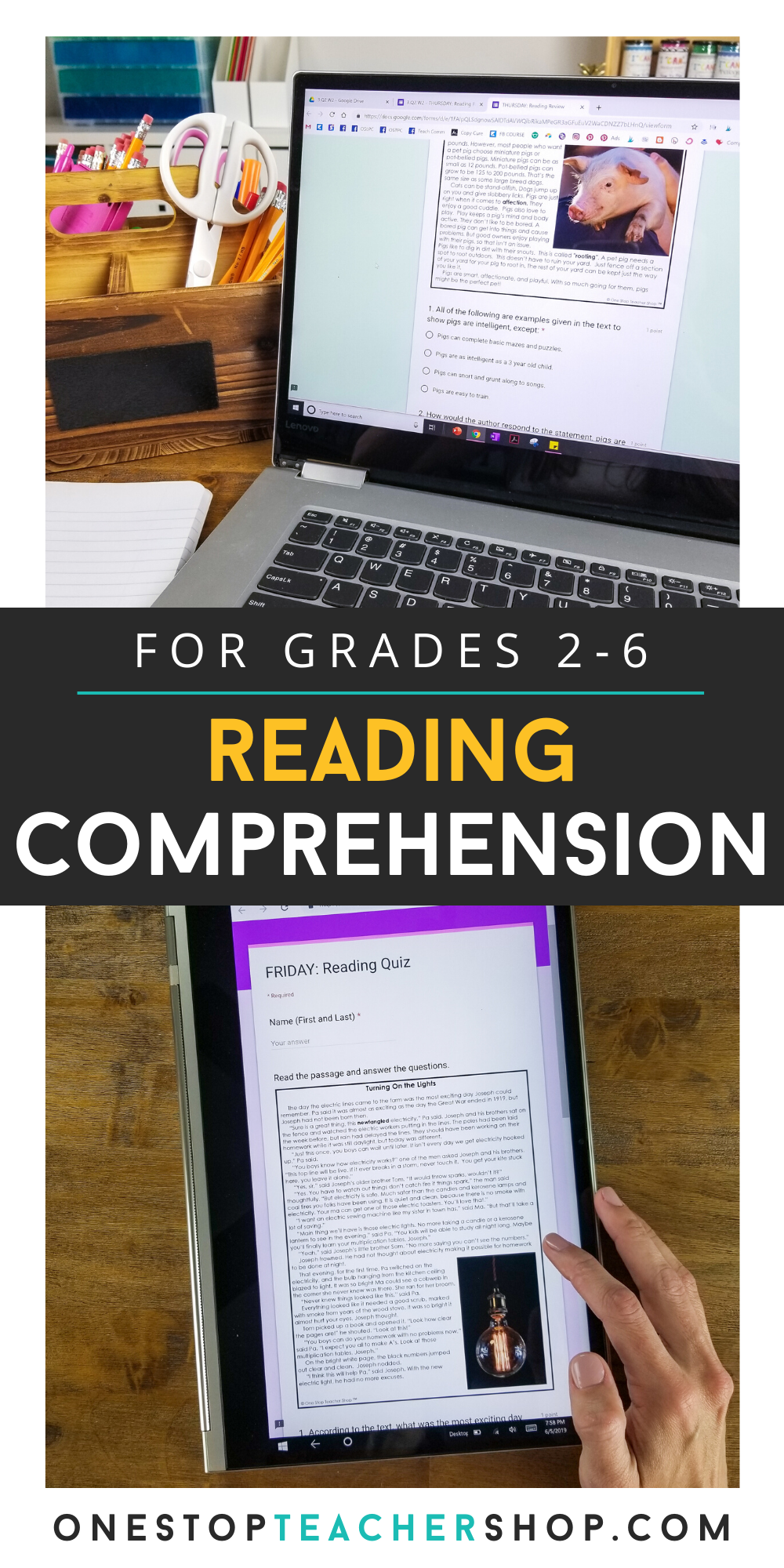 Digital Reading Review For Google Forms - One Stop Teacher Shop