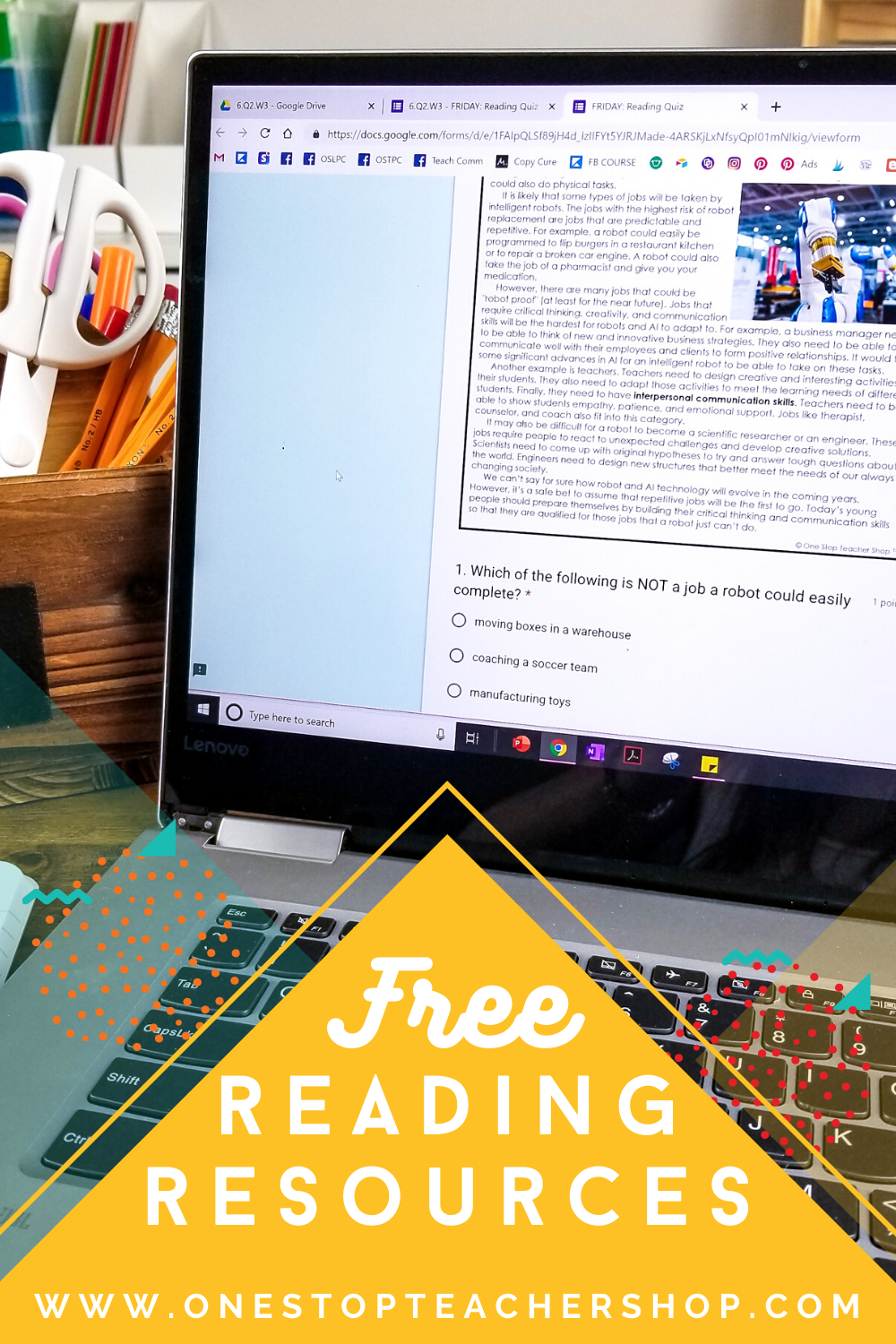 FREE Reading Resources for Teachers One Stop Teacher Shop
