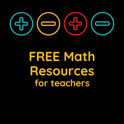 FREE Math Resources for Teachers | One Stop Teacher Shop